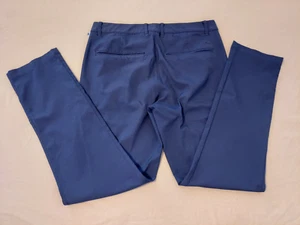 Mens Puma Golf Pants 33x32 34x32 Navy Blue Athletic Slack Trouser - Picture 1 of 3