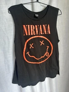 Nirvana Women's Band Singlet 12 Black 2013/1024 Vintage Rock Tank Top - Bild 1 von 9