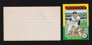 Bob Reynolds ( Debut 1969 ) MONT BALT STL SIGNED AUTOGRAMM AUTO 3x5 INDEX COA - Bild 1 von 1