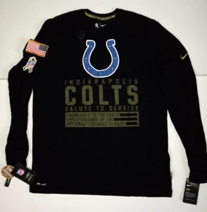 Nike Men's Indianapolis Colts Salute To Service Long Sleeve Tee NFL size LARGE - Picture 1 of 10