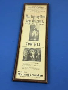 1920 TOM MIX Film "DAREDEVIL" Dutch Broadside Poster 20" x 5,75" selten europäisch - Bild 1 von 11