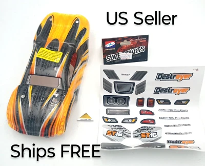 HBX Hailboxing 16890 A RC Truck 4 Post Body Orange M16075 Ships FREE US Seller - Image 1 of 4