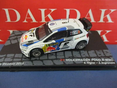 Die cast 1/43 Modellino Auto Volkswagen Polo R WRC Rally Sweden 2013 S. Ogier - Immagine 1 di 4