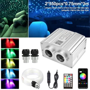 Auto RGBW LED Sternenhimmel Meteor Star Twinkle Lichtfaser Glasfaser Optik NEU - Picture 1 of 28