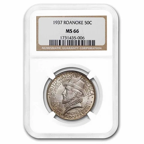 1937 Roanoke Half Dollar MS-66 NGC - SKU#10836 Cover