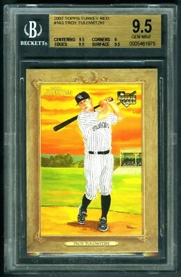 TROY TULOWITZKI~2007 TOPPS TURKEY RED BGS 9.5 GEM-MT BASEBALL ROOKIE RC CARD#163 - Image 1 of 2