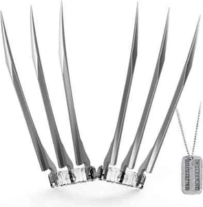 One Pair of Wolf Claws Anti-Break Real Wolverine Claws X-Men - Picture 1 of 6