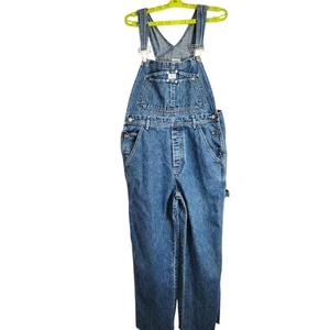 Vintage Calvin Klein Damen Medium Carpenter Bib Overall Raw Wide Leg 90s Y2K - Bild 1 von 13