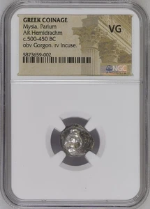 Greece Parium 500-450 BC AR Hemidrachm NGC VG - Picture 1 of 2