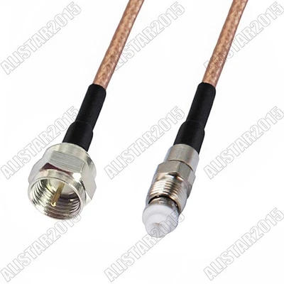 F Male Plug to FME Female Jack Straight RF Pigtail Coax Cable RG316 for Wireless - Image 1 of 3