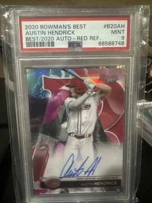 2020 Bowman’s Best Austin Hendricks Red Refractor Auto (#’d To 10) - Image 1 of 3