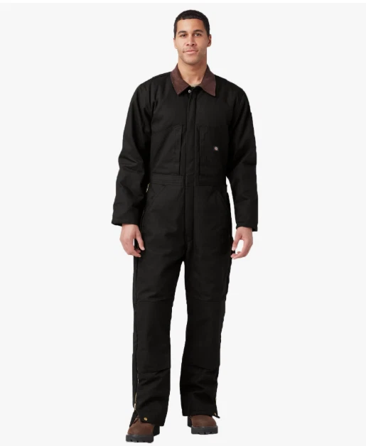 Dickies Tv239 Duck Insulated Coverall Large Regular Black