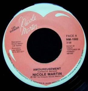 Nicole Martin - Amoureusement (Vinyl, 7", Single) - Bild 1 von 2