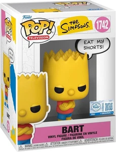LOS SIMPSON BART DICIENDO ¡COME MIS PANTALONES CORTOS! FIGURA VINILO TV POP 3.75" FUNKO 1742 NUEVO - Imagen 1 de 3