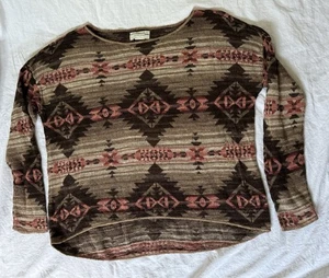 Denim & Supply Ralph Lauren Womens Lightweight Aztec Southwestern Sweater Medium - Picture 1 of 6