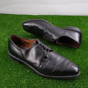 Allen Edmonds Bench Welted Delray Split Apron Toe Derby Shoes Black Mens US 11.5 - Picture 1 of 10