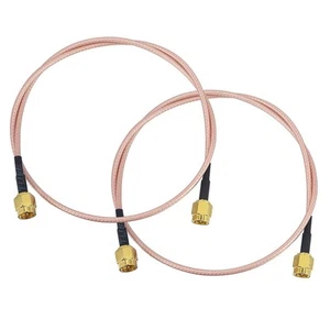 Kabel SMA Wtyczka WiFi Antena kablowa 50 CM Kabel koncentryczny SMA Wtyczka na wtyk SMA1224 - Zdjęcie 1 z 7
