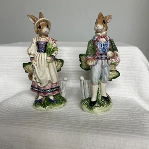 Fitz and Floyd Rabbit Salz & Pfefferstreuer Set LESEN - Bild 1 von 24