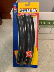 Power-Loc 22" Radios Curved Track Black 4 Pack Model Railway Trains HO Scale - Picture 1 of 3