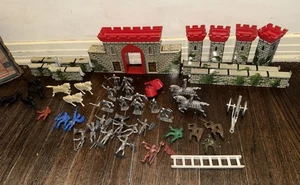 JUEGO CASTILLO MEDIEVAL MARX FORTALEZA AÑOS 50 con caja - Imagen 1 de 9