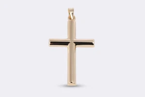 14k Yellow Gold Cross Pendant (0.98g.) - Picture 1 of 2