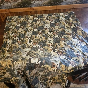 2er Set handgenähte Hundedruck Vorhänge 41" B mal 62" L - Bild 1 von 3