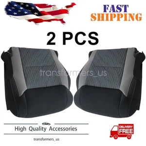 Front Bottom Replacement Cloth Seat Cover Black Fit For 2014-2020 Toyota Tundra - Picture 1 of 16