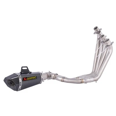 Full System Exhaust Tips Header Pipe For Honda CBR650F CBR650R 2014-2023 Black - Image 1 of 4