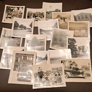 Vintage Konvolut 18 alte amerikanische Fotografien Natur Auto Landschaft Velox - Bild 1 von 9