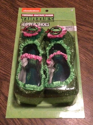 New Teenage Mutant Ninja Turtles Costume Accessories Dress Up Girl Slipper Shoes - Image 1 of 3