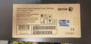 Genuine OEM Xerox 106R03918 Extra High Capacity Yellow Toner Cartridge C600 New - Afbeelding 1 van 2