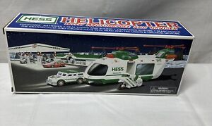 Hess Toy Truck Helicopter with Motorcycle & Cruiser NOS