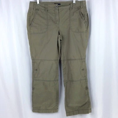 Tommy Hilfiger Women's Pants Size 12 Convertible Roll Tab Legs Crop Capri - Image 1 of 4