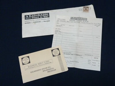 KALAMAZOO Hierro Fundido Estufa Calentador 1936 Piezas Lista de Desglose SUPER ARTÍCULO Foto 1 de 4