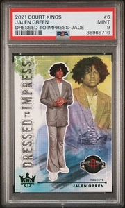 2021 Court Kings Jalen Green Dressed To Impress Jade RC 17/25 PSA 9 MINT - Picture 1 of 2