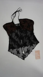 Tiger Mist Damen Karolina Top Small Sexy Spitze Cropped Neckholder - Bild 1 von 5