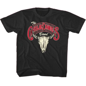 Charlie Daniels Band Bull Skull Kids T Shirt - Picture 1 of 3
