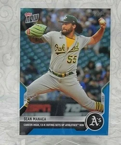 2021 TOPPS NOW # 544 SEAN MANAEA 13-K Outing - Blue Parallel #26 /49 - Picture 1 of 2