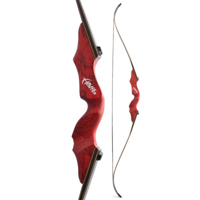 60" Takedown Longbow 20-60lbs RH LH Archery Hunting Target Shooting Black Hunter - Image 1 of 4