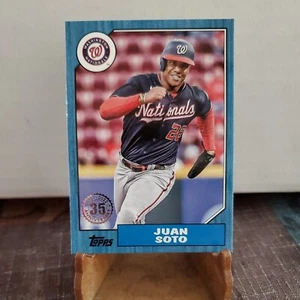 Juan Soto 2022 Topps Series 2 35th Anniversary 1987 Blue Border SP Rare - Picture 1 of 2