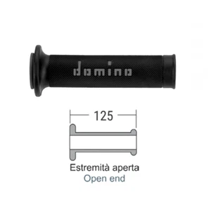 MANOPOLE DOMINO RACING NERO/GRIGIO 126 mm STRADALI - Foto 1 di 1