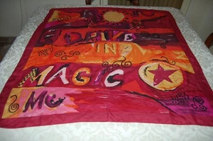 Foulard donna, "Drive in Magic", 85 cm * 85 cm 100% seta, usato - Foto 1 di 5