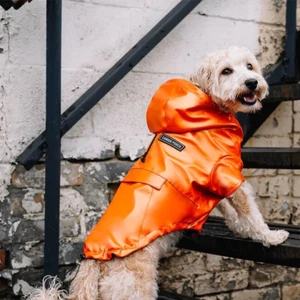 Canada Pouch Cold Front Raincoat Orange Size 16 Retail $71 - Picture 1 of 7