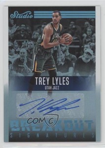 2016-17 Panini Studio Breakout Signatures Teal /15 Trey Lyles #22 Auto