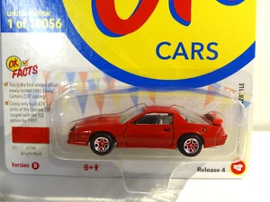 JOHNNY LIGHTNING - MUSCLE CARS USA - BRIGHT RED - 1991 CHEVY CAMARO Z28 1LE - Picture 1 of 2