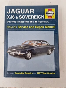 Jaguar XJ6 Sovereign Haynes Manual 1986 to 1994 (D to M reg) 3.2 3.6 4.0 Models - Picture 1 of 20