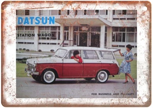 Vintage Datsun Bluebird 1959-1963 Auto Ad Reproduction Metal Sign A11448 - Picture 1 of 2
