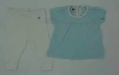 Original Conjunto de Bebé Pantalón Camiseta De Petit Bateau Talla 6M 67 - Imagen 1 de 2
