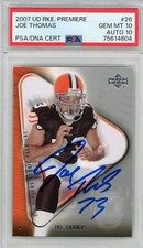 2007 Upper Deck Rookie Premiere 26 Joe Thomas Auto PSA 10 GEM MT Auto 10 HOF 