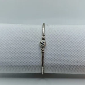 Genuine Pandora Bracelet Moments Snake Chain Pre 2008 17CM ALE 925 590702HV - Picture 1 of 4